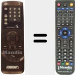 Replacement remote control for SR 55