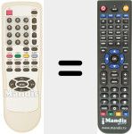 Replacement remote control for BT0366ACB