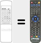 Replacement remote control for DIGICOMPUTER 28 KEYS