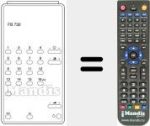 Replacement remote control for FB 732