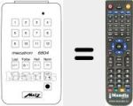 Replacement remote control for MECATRON 6804