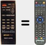 Replacement remote control for P 600