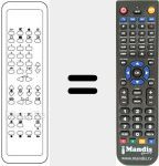 Replacement remote control for 4822 218 20746