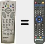 Replacement remote control for RCT 110 DB 1