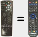 Replacement remote control for RCT 443