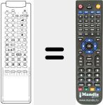Replacement remote control for 3F14-00034-301