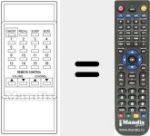Replacement remote control for S-1099VA08