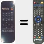 Replacement remote control for SATELLITE REMOTE CON