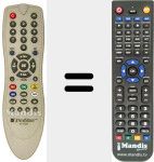 Replacement remote control for SR-1000 P