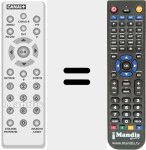 Replacement remote control for SYSTER+