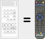Replacement remote control for T 736