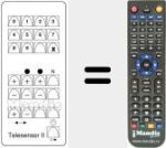 Replacement remote control for TELESENSOR II