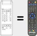Replacement remote control for TELEVIDEO 39
