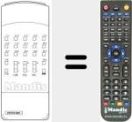 Replacement remote control for TT 11