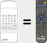 Replacement remote control for TT 25