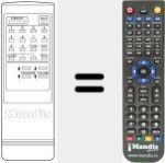 Replacement remote control for TVC W / PICTURE +