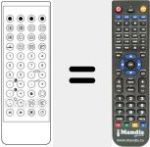 Replacement remote control for UKV 503