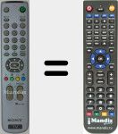 Replacement remote control for RM-889 (147617611)