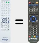 Replacement remote control for RM-SDF1 (148028611)