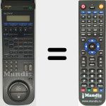 Replacement remote control for RMT-V118 (146572451)