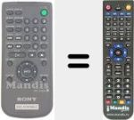 Replacement remote control for RMT-D 182 A (988509964)