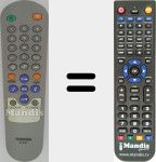 Replacement remote control for CT-867