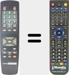 Replacement remote control for Canal001