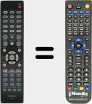 Replacement remote control for RC-1159 (30701000400AD)