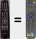 Replacement remote control for LED DTV1526 H