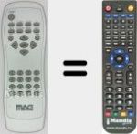 Replacement remote control for Mag001