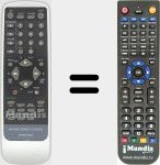 Replacement remote control for MV-076R0CH540