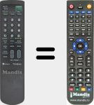 Replacement remote control for MV-RM827T