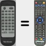 Replacement remote control for MX006