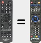 Replacement remote control for NS-RC4NA-14