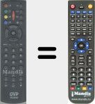 Replacement remote control for RC5840
