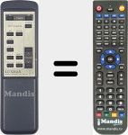 Replacement remote control for RA-500