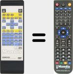 Replacement remote control for RC-407DV