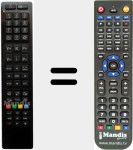 Replacement remote control for RC4847 (23228546)