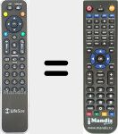 Replacement remote control for REMCON2042