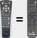 Replacement remote control for REMCON2102