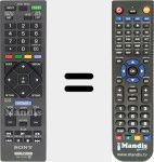 Replacement remote control for RM-YD093