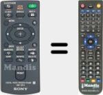 Replacement remote control for RMT-DPF4