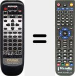 Replacement remote control for EUR647132