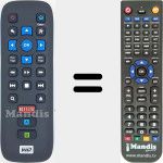Replacement remote control for WD001