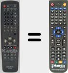 Replacement remote control for SR-62A