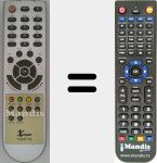 Replacement remote control for 1000FTA