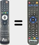 Replacement remote control for 2700HD