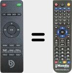 Replacement remote control for Odine I