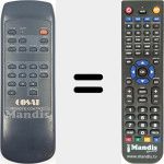 Replacement remote control for COSAT001