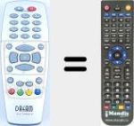 Replacement remote control for Dream-multimedia (Dreambox)